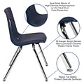 Flash Furniture Mickey Advantage Plastic/Steel Student Stacking Chair, Navy, 4/Pack (ADVSSC18NAVY)