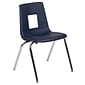 Flash Furniture Mickey Advantage Plastic/Steel Student Stacking Chair, Navy, 4/Pack (ADVSSC18NAVY)