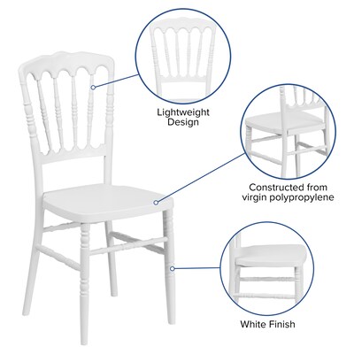Resin Stacking Napoleon Chair (LELMONWH)
