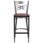Flash Furniture Traditional Wood Restaurant Barstool with Back, Cherry (XU6F8BCLBARCHYW)
