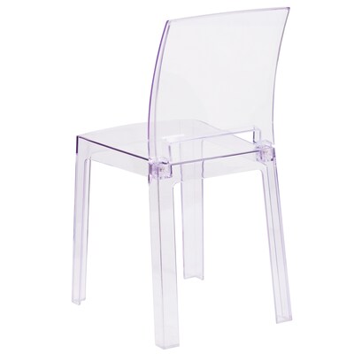 4  Pack. Ghost Chair with Square Back (4OWSQUAREBACK18)