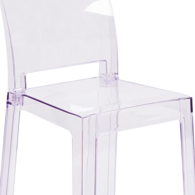 4  Pack. Ghost Chair with Square Back (4OWSQUAREBACK18)