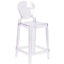 Ghost Counter Stool in Transparent Crystal with Tear Back (OWTEARBACK24)