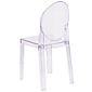 Flash Furniture Ghost Chair, Transparent Crystal Clear, 4 Pack