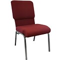 Advantage 18.5 Wide Maroon Church Chair (PCHT185-104-40)
