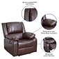 Flash Furniture Harmony Series LeatherSoft Manual Recliners Brown Leather (BT705971BN)