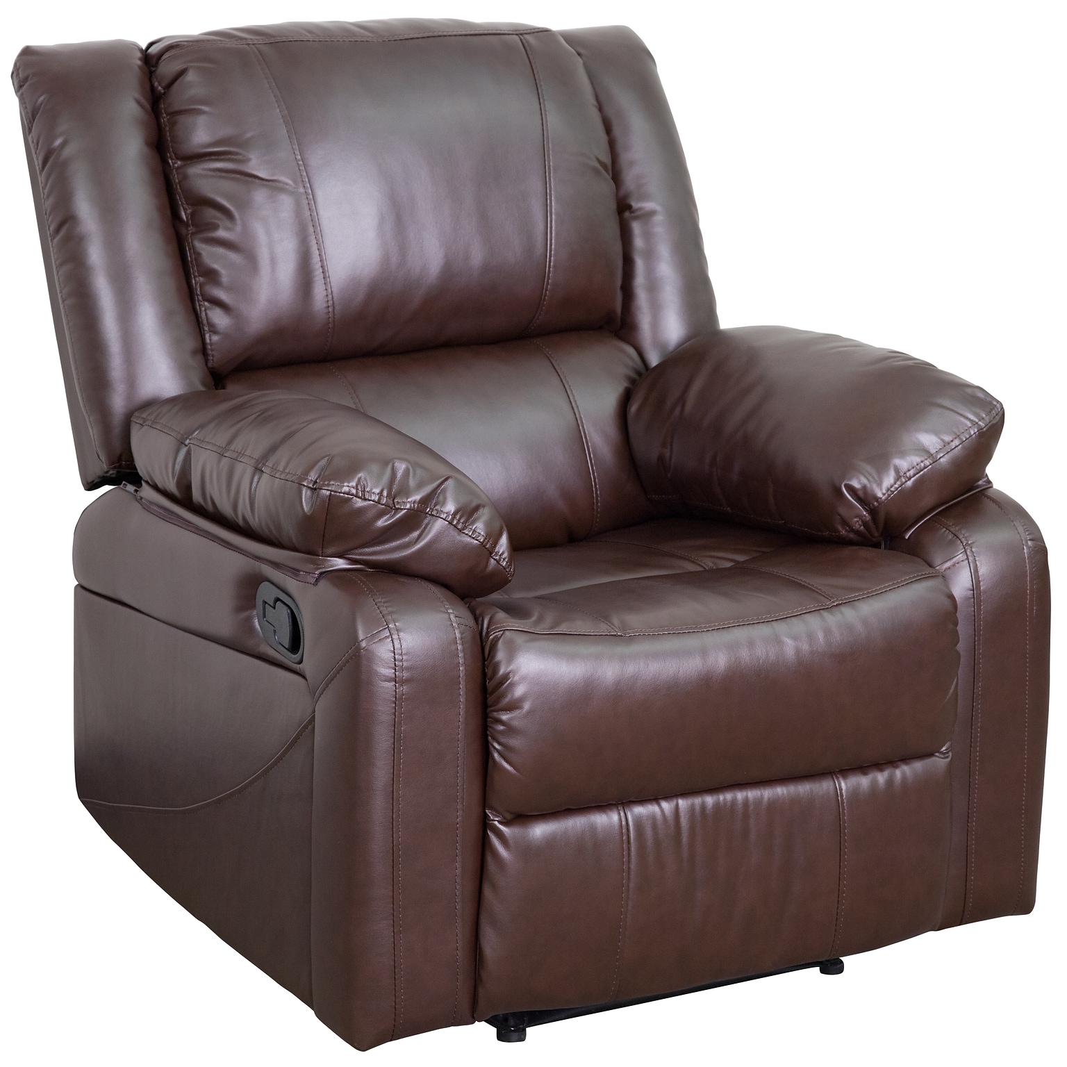 Flash Furniture Harmony Series LeatherSoft Manual Recliners Brown Leather (BT705971BN)