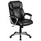 Flash Furniture Faux Leather Mid-Back Executive Office Chair Black (GO2236MBK)