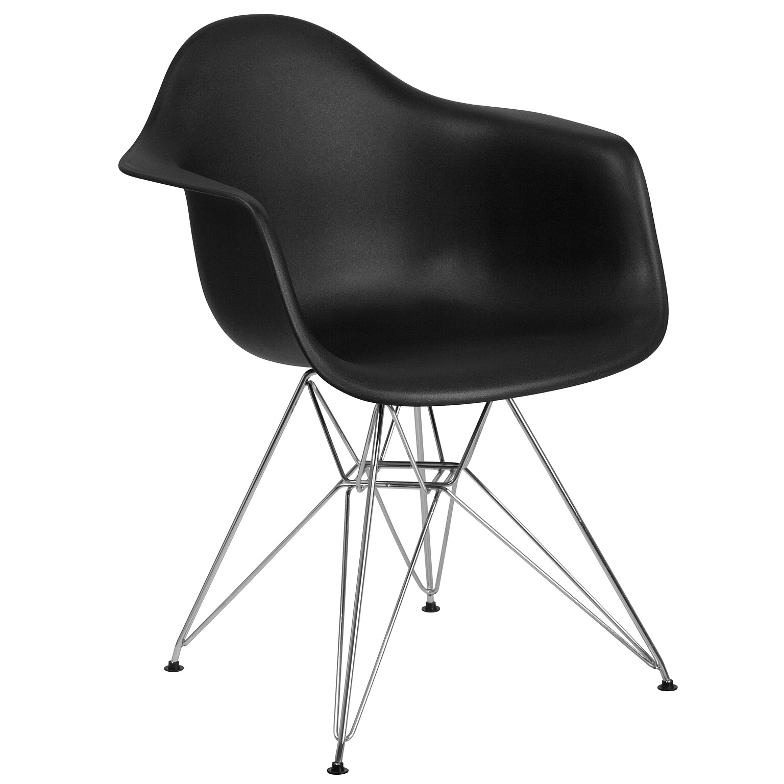 Flash Furniture Alonza Series Black Plastic Party Chair (FH13CPP1BK)