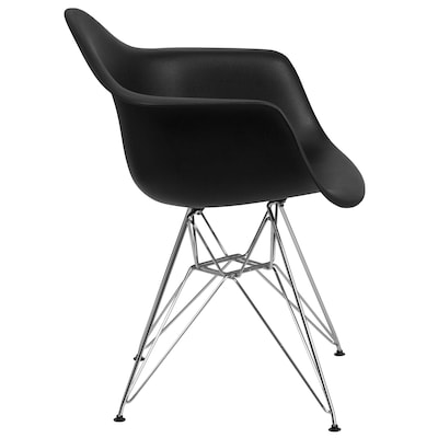 Flash Furniture Alonza Series Black Plastic Party Chair (FH13CPP1BK)