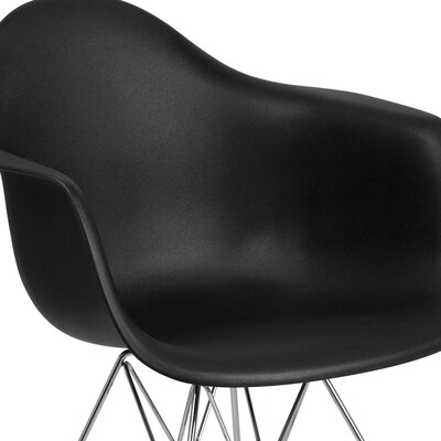 Flash Furniture Alonza Series Black Plastic Party Chair (FH13CPP1BK)