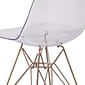 Flash Furniture Elon Series Plastic Ghost Chair, Clear (FH130CPC1)