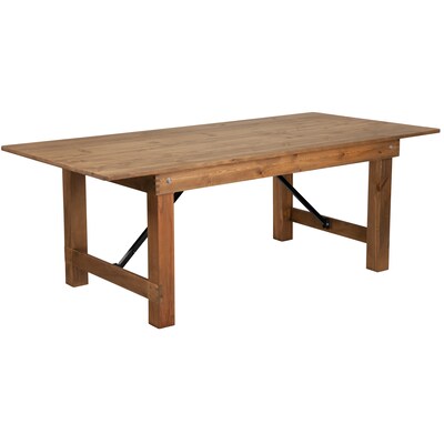 Flash Furniture 84x40 Folding Farm Table Pine Wood (XAF84X40)
