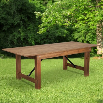 Flash Furniture 84x40 Folding Farm Table Pine Wood (XAF84X40)