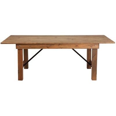 Flash Furniture 84''x40" Folding Farm Table Pine Wood (XAF84X40)