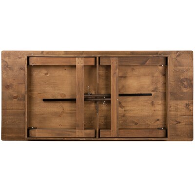 Flash Furniture 84''x40" Folding Farm Table Pine Wood (XAF84X40)