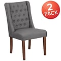 Flash Furniture Polyester Accent Chair, Gray Fabric (2QYA91GY)