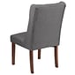 Flash Furniture Polyester Accent Chair, Gray Fabric (2QYA91GY)