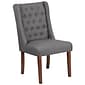 Flash Furniture Polyester Accent Chair, Gray Fabric (2QYA91GY)