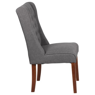 Flash Furniture Polyester Accent Chair, Gray Fabric (2QYA91GY)