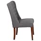 Flash Furniture Polyester Accent Chair, Gray Fabric (2QYA91GY)