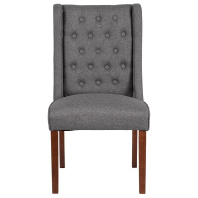 Flash Furniture Polyester Accent Chair, Gray Fabric (2QYA91GY)