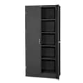 Tennsco® Deluxe Steel Storage Cabinet; Non-Assembled, 78Hx36Wx24D, Black