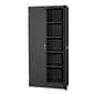 Tennsco® Deluxe Steel Storage Cabinet; Non-Assembled, 78Hx36Wx24D", Black