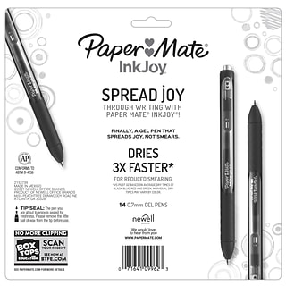 Paper Mate InkJoy Retractable Gel Pen, Medium Point, Assorted Ink