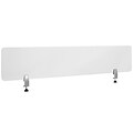 Flash Furniture Desk Partition, 12H x 60W, Clear Acrylic (BRDDIA30152)