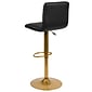 Flash Furniture Modern Vinyl Adjustable Bar Stool, Black, 2-Pieces (2CH920231BKG)