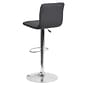 Flash Furniture Modern Vinyl Adjustable Bar Stool, Gray, 2-Pieces (2CH920231GY)