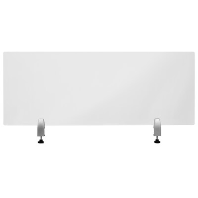 Flash Furniture Desk Partition, 18"H x 47"W, Clear Acrylic (BRDDIA45119)