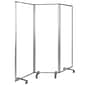 Flash Furniture Mobile Partition with Lockable Casters, 72H x 24W, Clear Acrylic (BRPTT013AC60183)