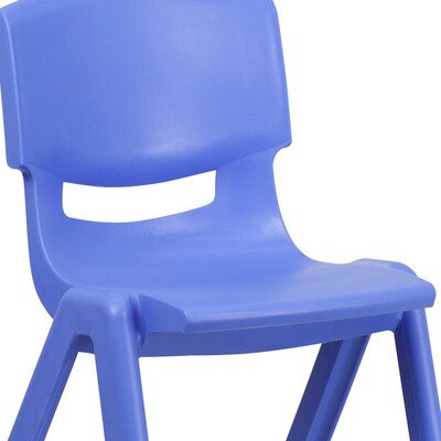 Flash Furniture Whitney Plastic Student Stackable Chair, Blue, 2 Pack (2YUYCX005BLUE)