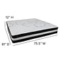 Flash Furniture Capri Comfortable Sleep 12 Inch Mattress & 3 inch Gel Memory Foam Topper Bundle, King (CLE230P3M35K)