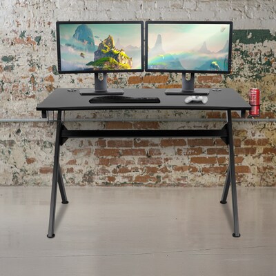 Flash Furniture 45"W Computer Table Gamer Workstation, Black (NANNJTGD1904)