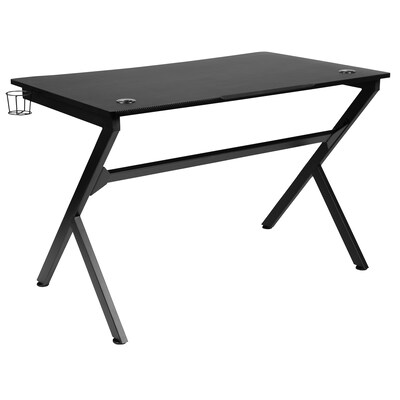 Flash Furniture 45"W Computer Table Gamer Workstation, Black (NANNJTGD1904)