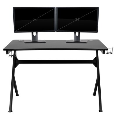 Flash Furniture 45"W Computer Table Gamer Workstation, Black (NANNJTGD1904)