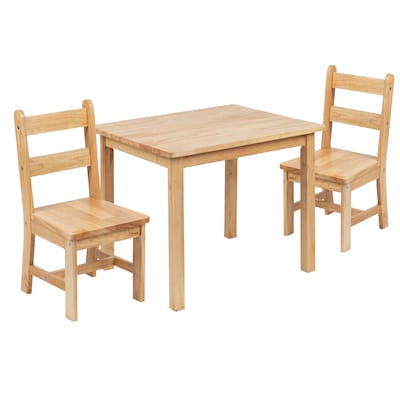 Flash Furniture Kyndl Kids Square Activity Table Set, 20 x 24, Natural (TWWTCS1001NAT)