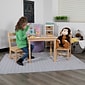 Flash Furniture Kyndl Kids Square Activity Table Set, 20" x 24", Natural (TWWTCS1001NAT)