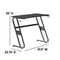 Flash Furniture 52"W Gaming Ergonomic Desk, Black (NANRSG1030BK)