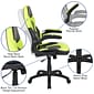 Flash Furniture X10 Ergonomic LeatherSoft Swivel Gaming Chair, Neon Green/Black (CH00095GN)