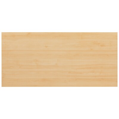Flash Furniture 47"W Tiverton Industrial Modern Commercial Grade Office Computer Desk, Wood Grain (GCGF15612MAPBK)
