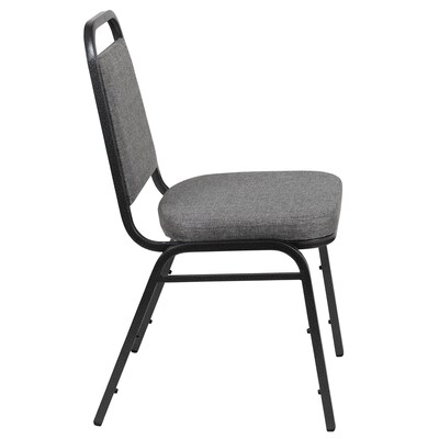 Flash Furniture HERCULES Series Fabric Stacking Banquet Chair, Gray/Silver Vein Frame (FDBHF1SVBCG)