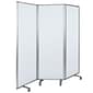 Flash Furniture Mobile Magnetic Whiteboard Partition with Lockable Casters, 72H x 24W (BRPTT0013M6