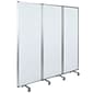 Flash Furniture Mobile Magnetic Whiteboard Partition with Lockable Casters, 72"H x 24"W (BRPTT0013M60183)