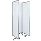 Flash Furniture Mobile Magnetic Whiteboard Partition with Lockable Casters, 72"H x 24"W (BRPTT0013M60183)