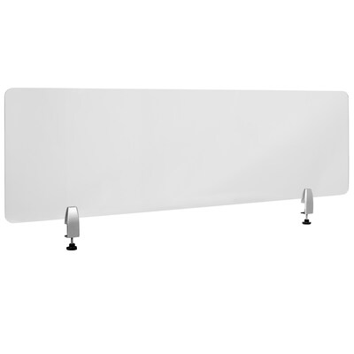 Flash Furniture Desk Partition, 18H x 60W, Clear Acrylic (BRDDIA45152)