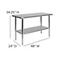Flash Furniture Prep Tables, 48"W x 24"D (NHWT2448)